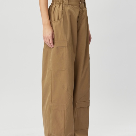 New Nike Jordan Chicago Women’s Heavyweight Cargo Pants Brown Kelp Oversized Fit - Picture 15 of 15